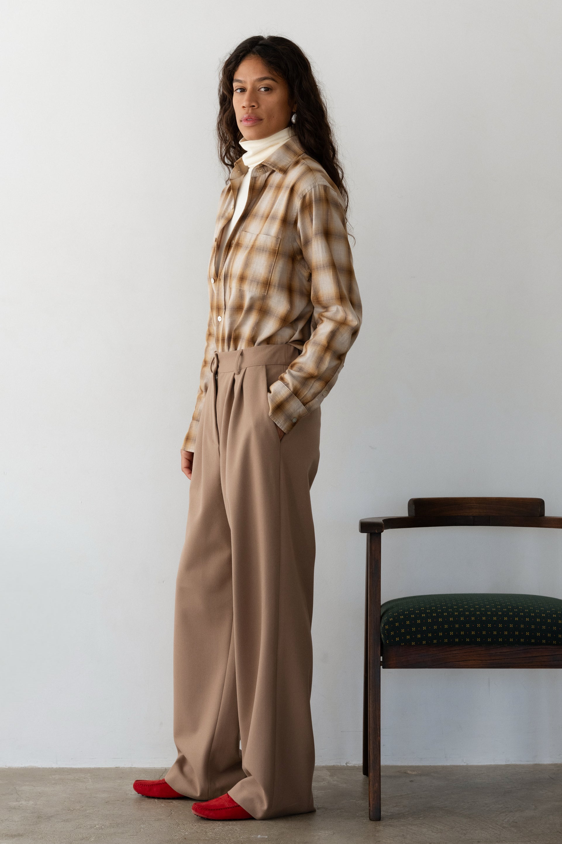 The Flannel Pleated Trouser