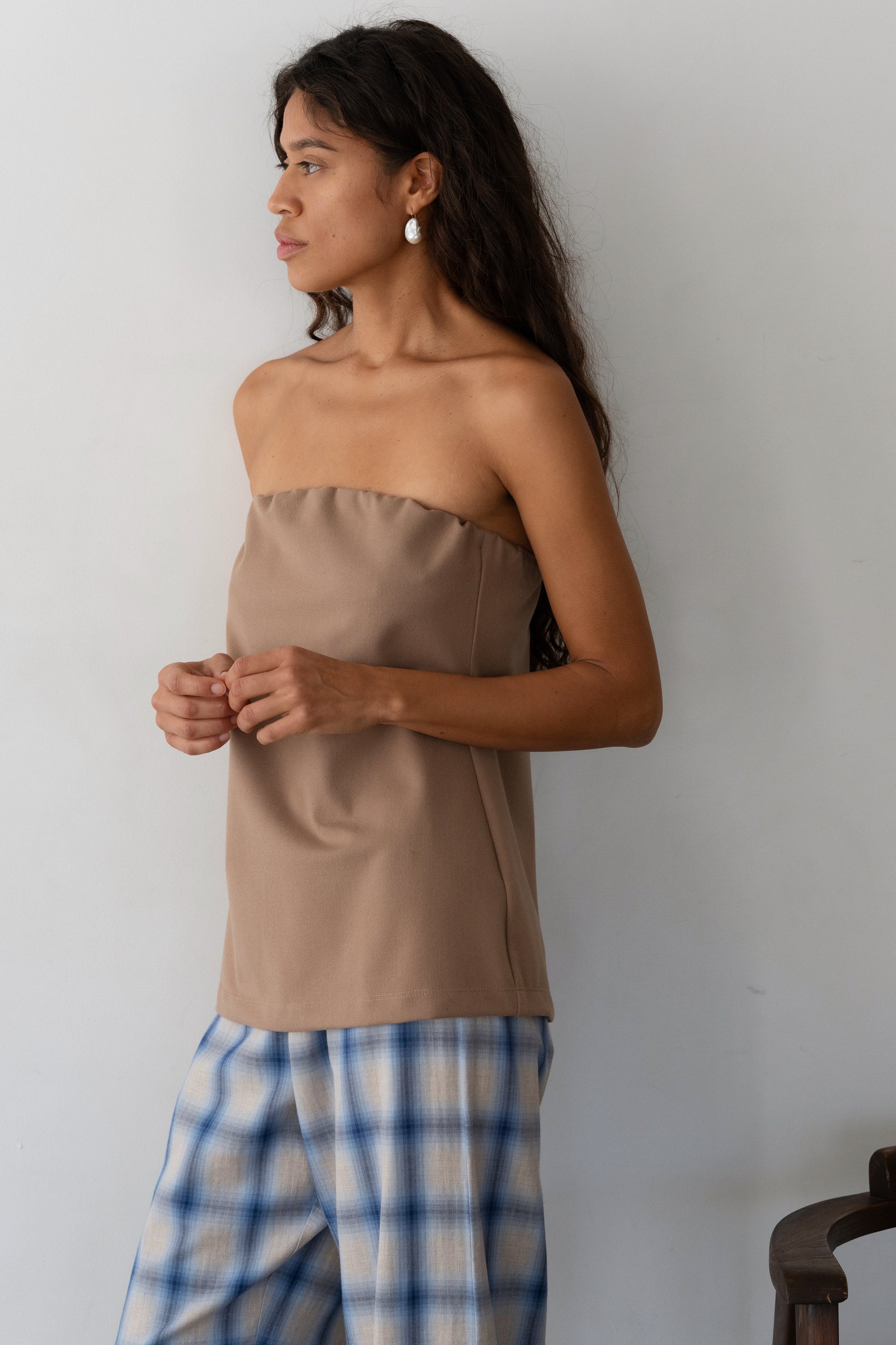 The Flannel Tube Top By Donni. The Flannel Tube Top By Donni.