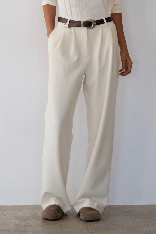 The Flannel Pleated Trouser