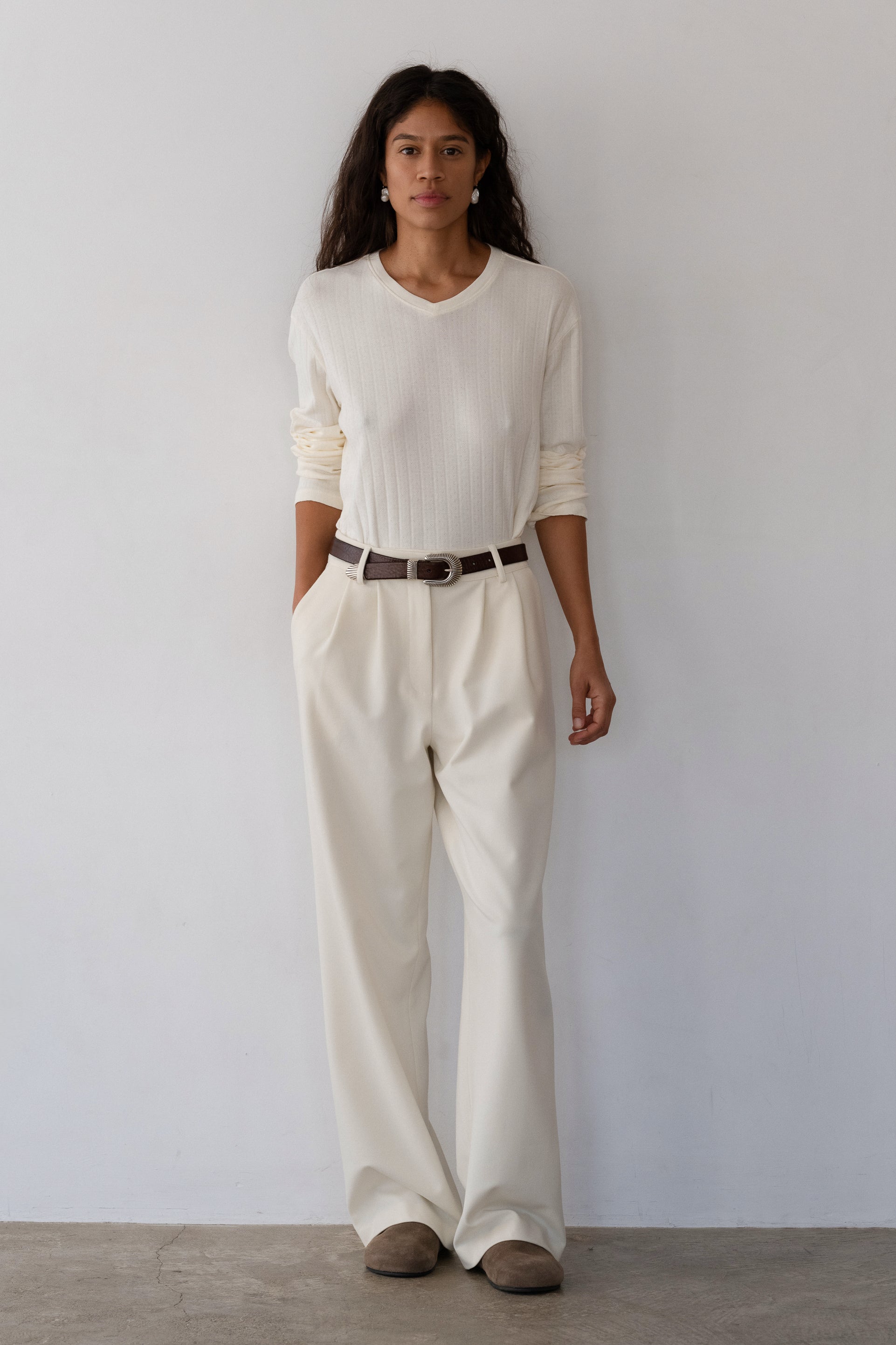 The Flannel Pleated Trouser