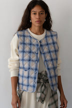 The Quilted Plaid Flannel Vest