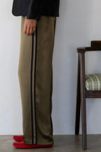The Silk Stripe Simple Pant