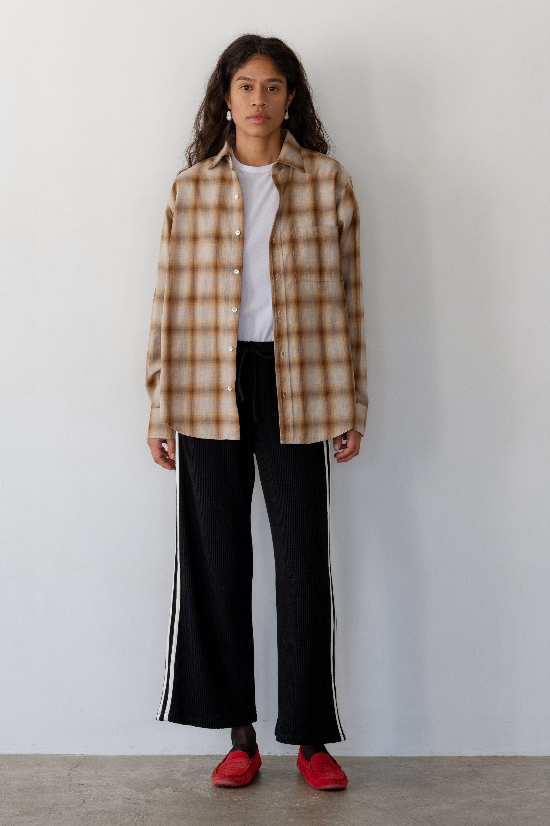 ウェア THE SOUTH TS stripe pants The Thermal Crop Stripe Pant