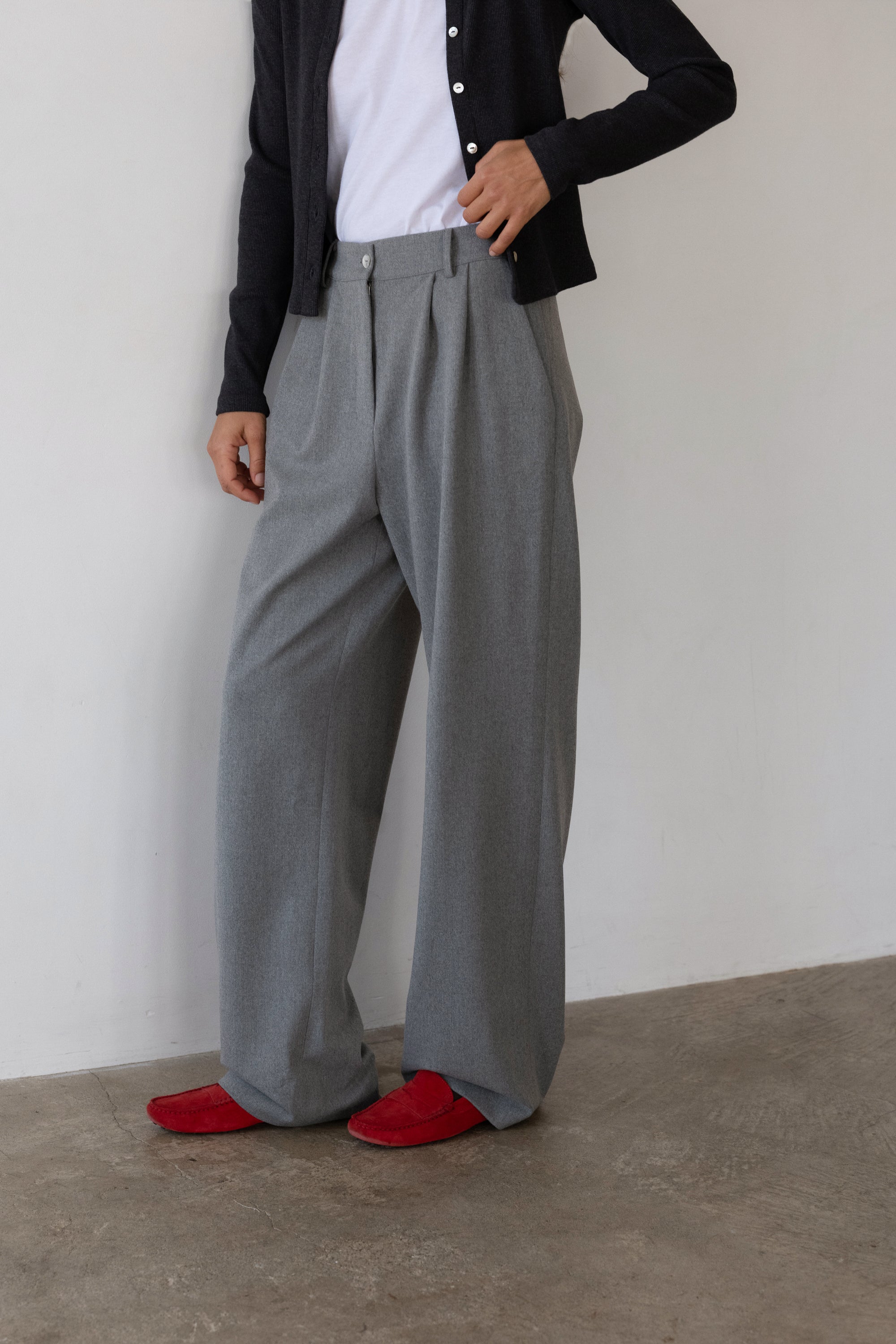 The Flannel Pleated Trouser