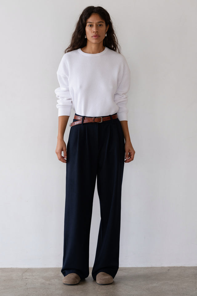 The Flannel Pleated Trouser