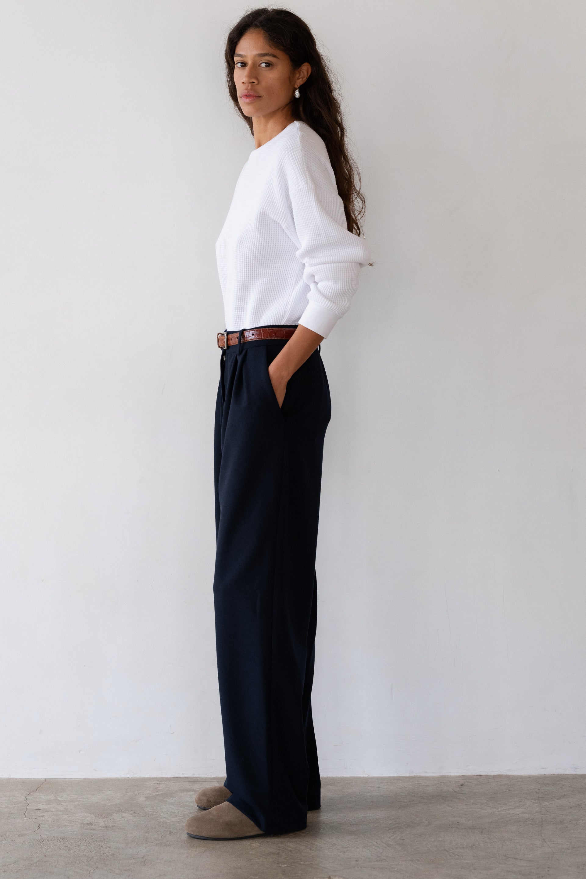 The Flannel Pleated Trouser