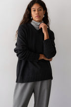 The Heavy Cotton Knit V-Neck Sweater