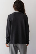 The Heavy Cotton Knit V-Neck Sweater