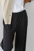 The Pointelle Simple Crop Pant