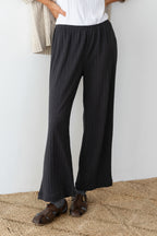 The Pointelle Simple Crop Pant