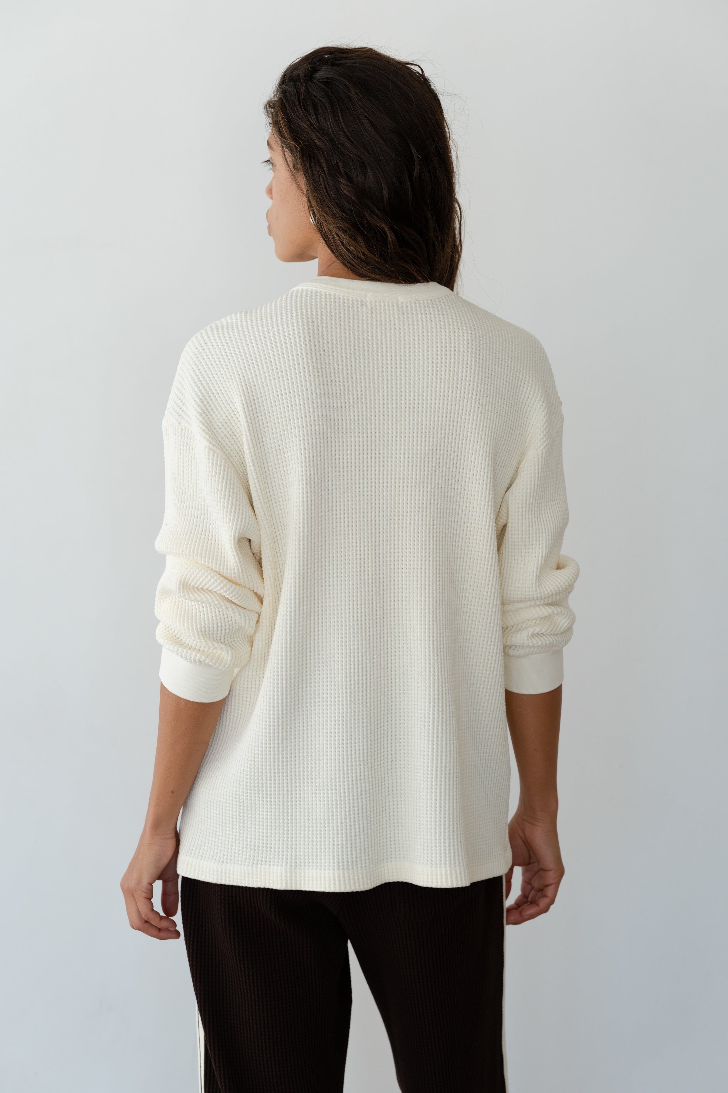 The Thermal Crewneck - Creme / XXS