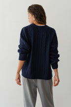 The Cable V-Neck Sweater