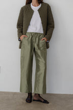The Silk Taffeta Cargo Pant