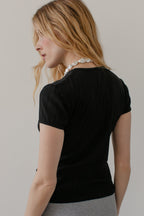 The Pointelle Baby Tee