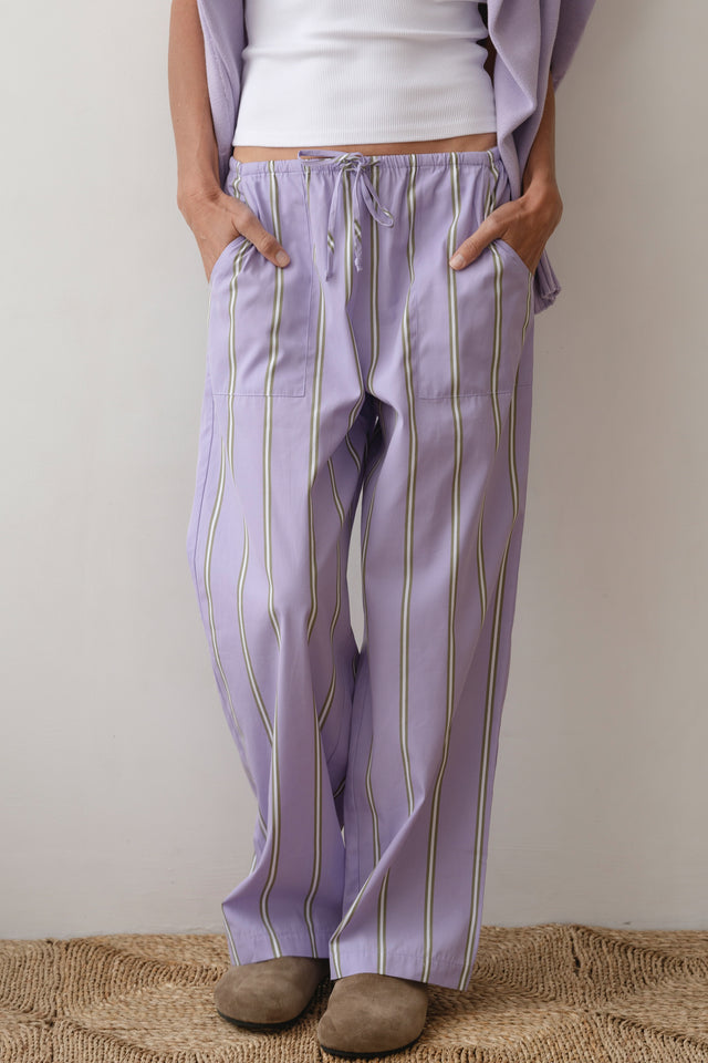 The Pop Stripe Drawstring Pant