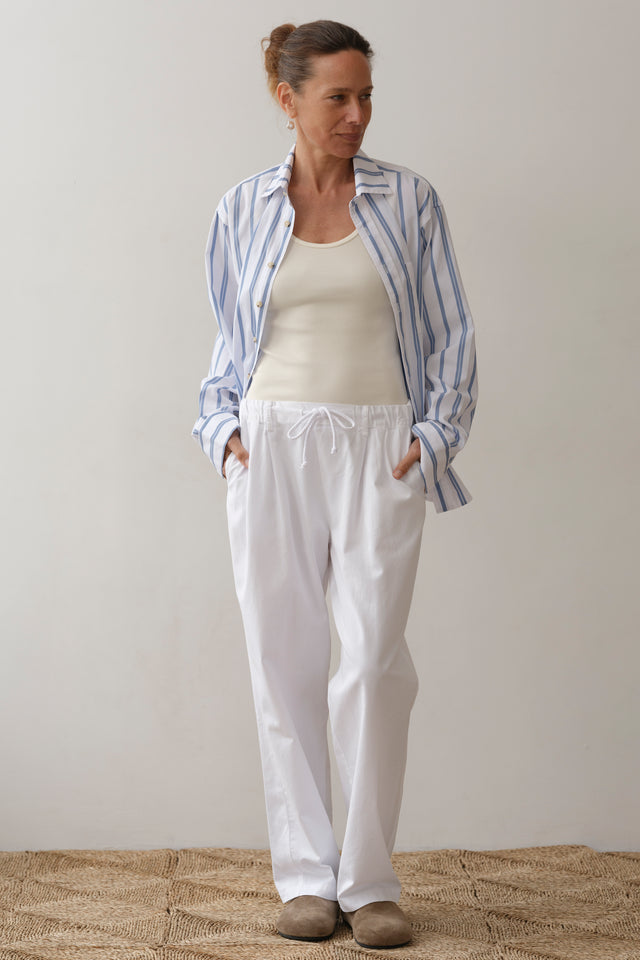 The Chino Drawstring Crop Pant