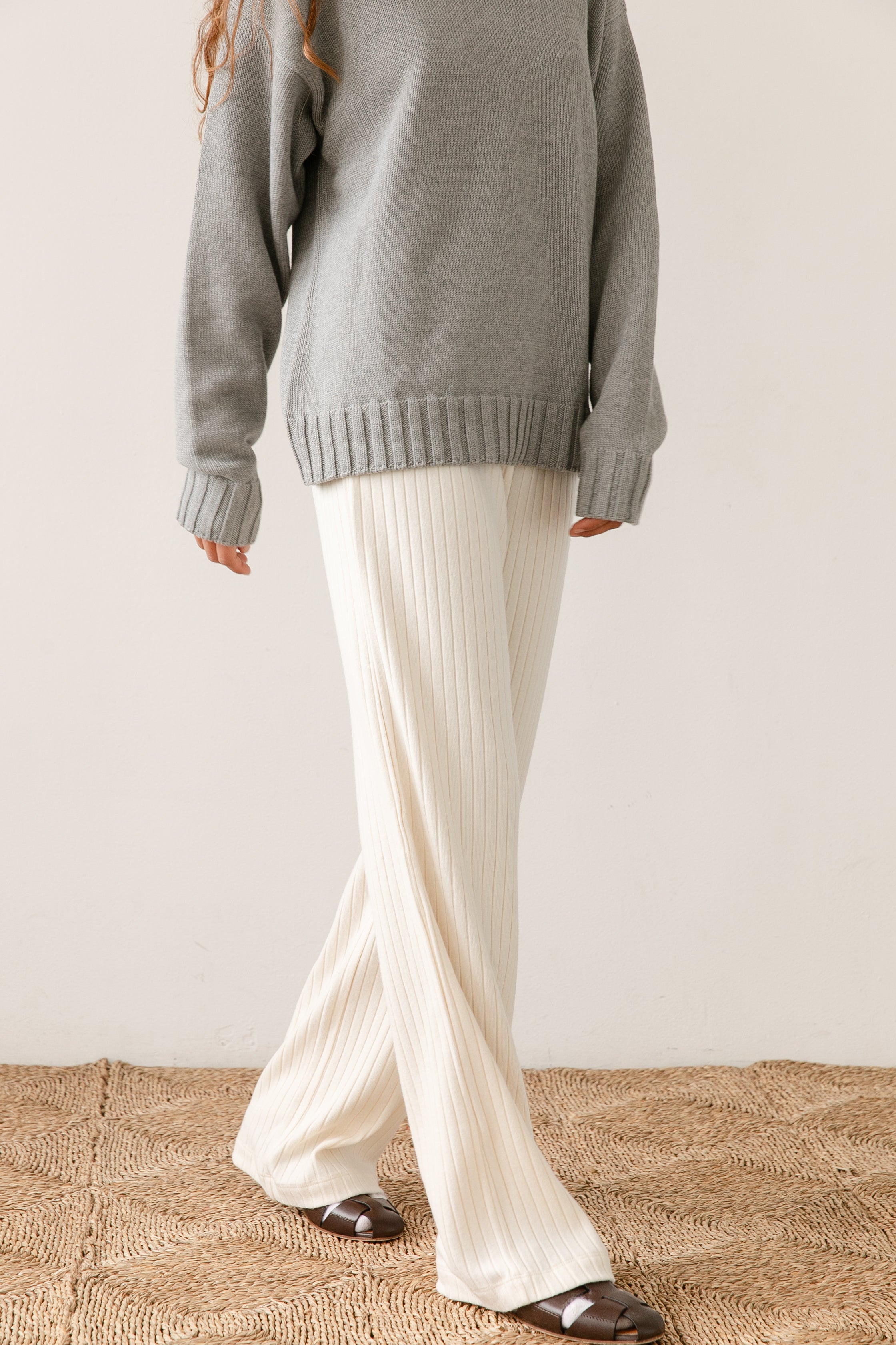 The Sweater Rib Simple Pant