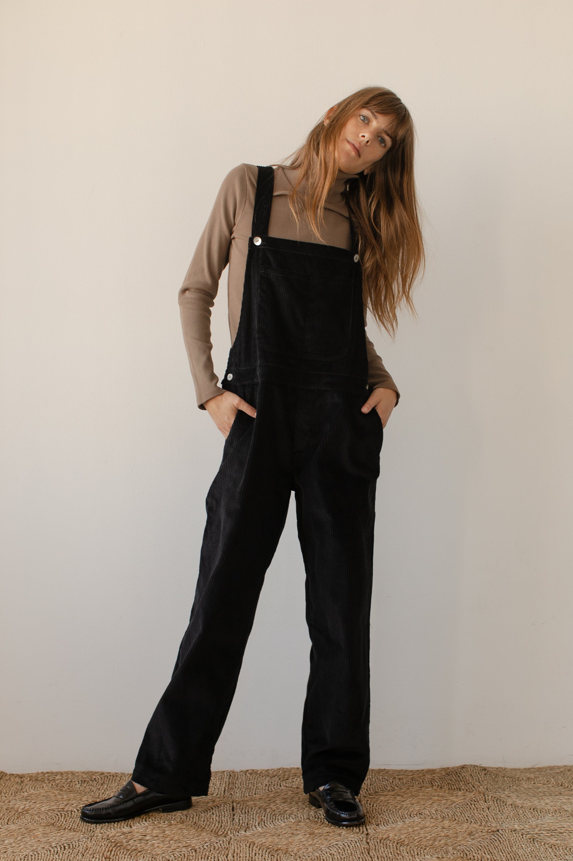 Never A Wallflower Utility Jumpsuit, Pink Corduroy - Monkee's of Brentwood