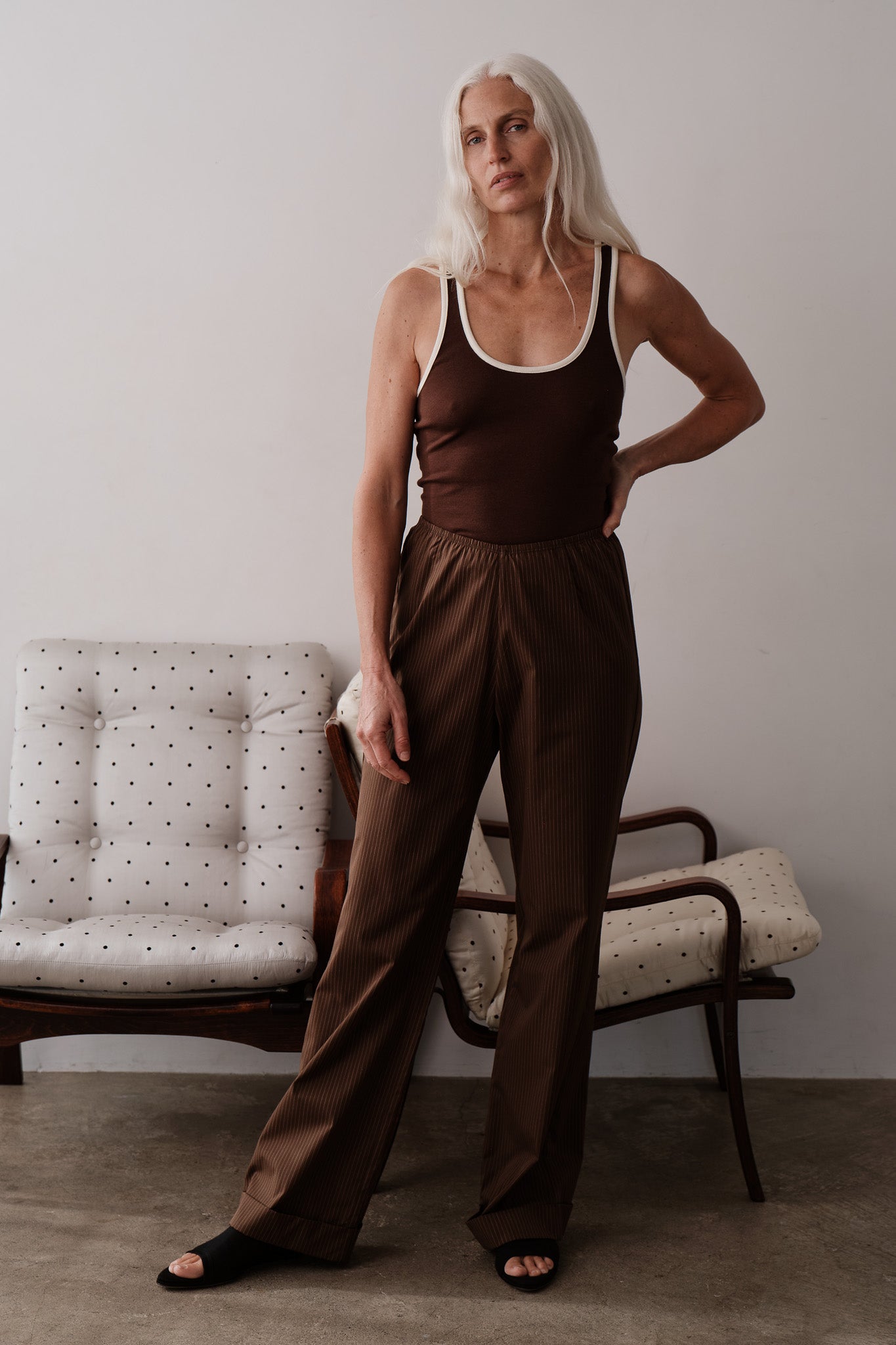 The Pop Pinstripe Simple Pant