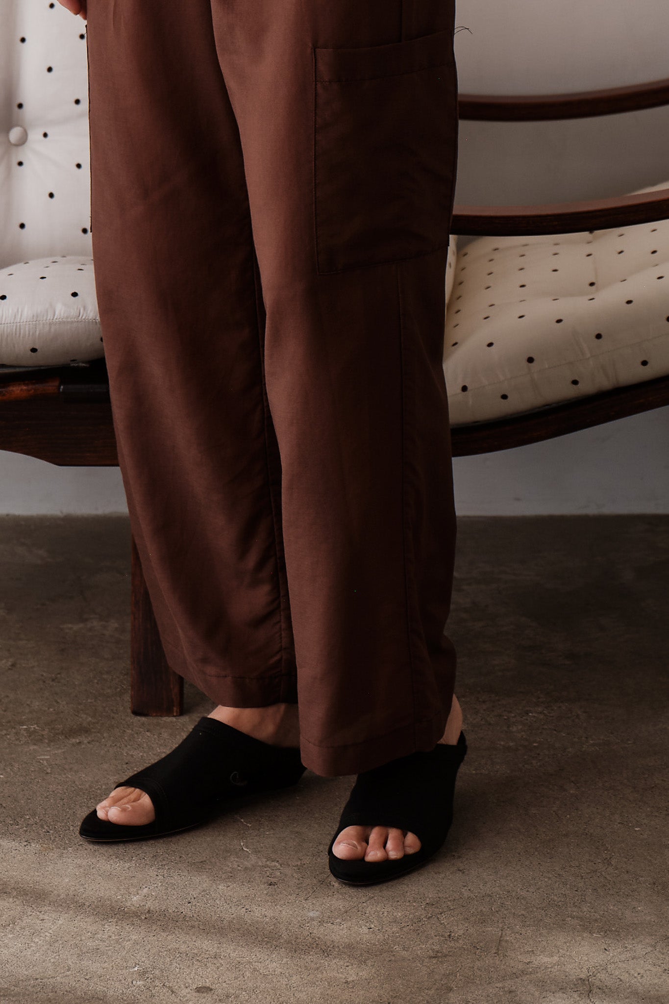 The Silk Cotton Sheer Cargo Pant