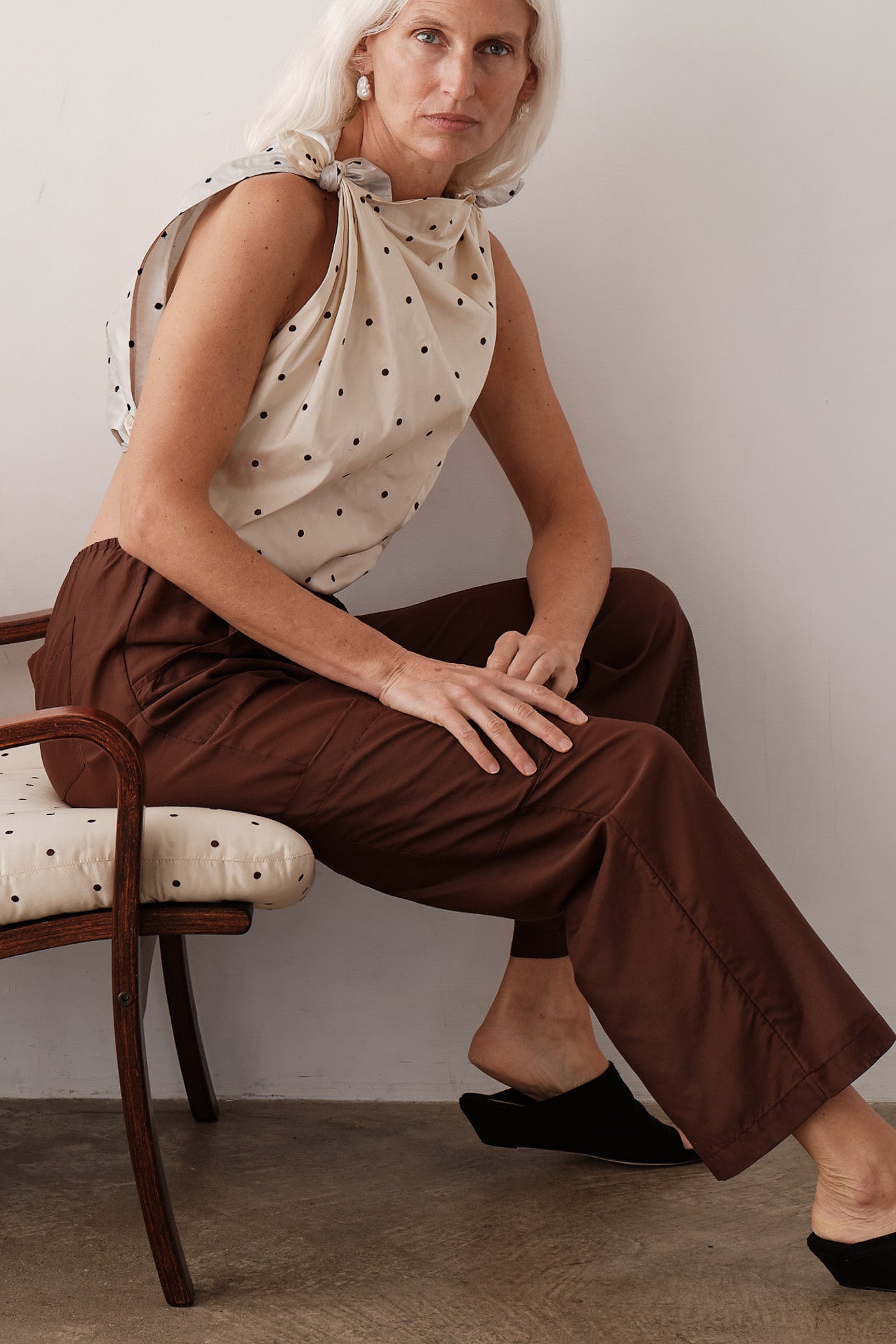 The Silk Cotton Sheer Cargo Pant