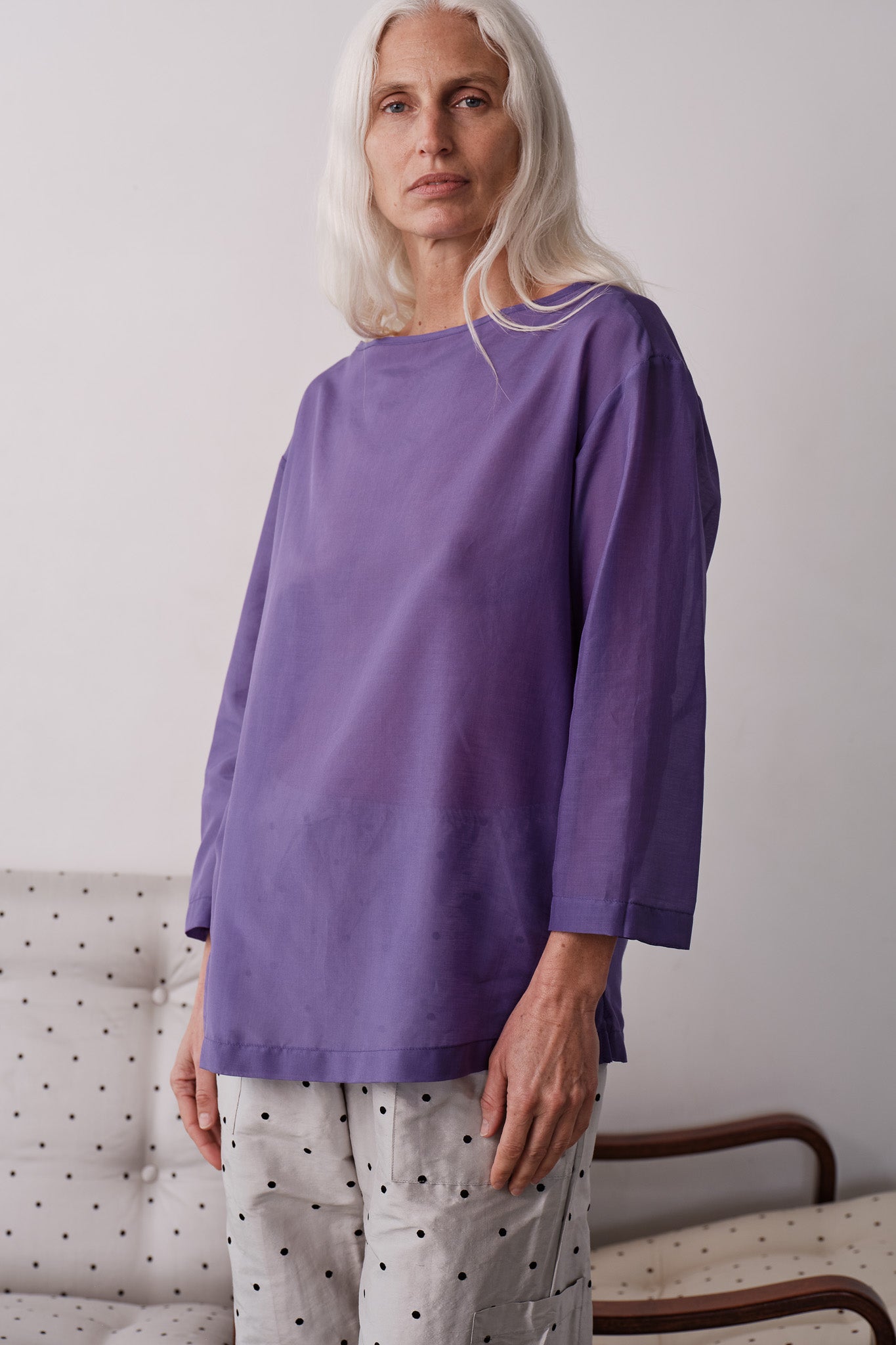 The Silk Cotton Sheer Boatneck
