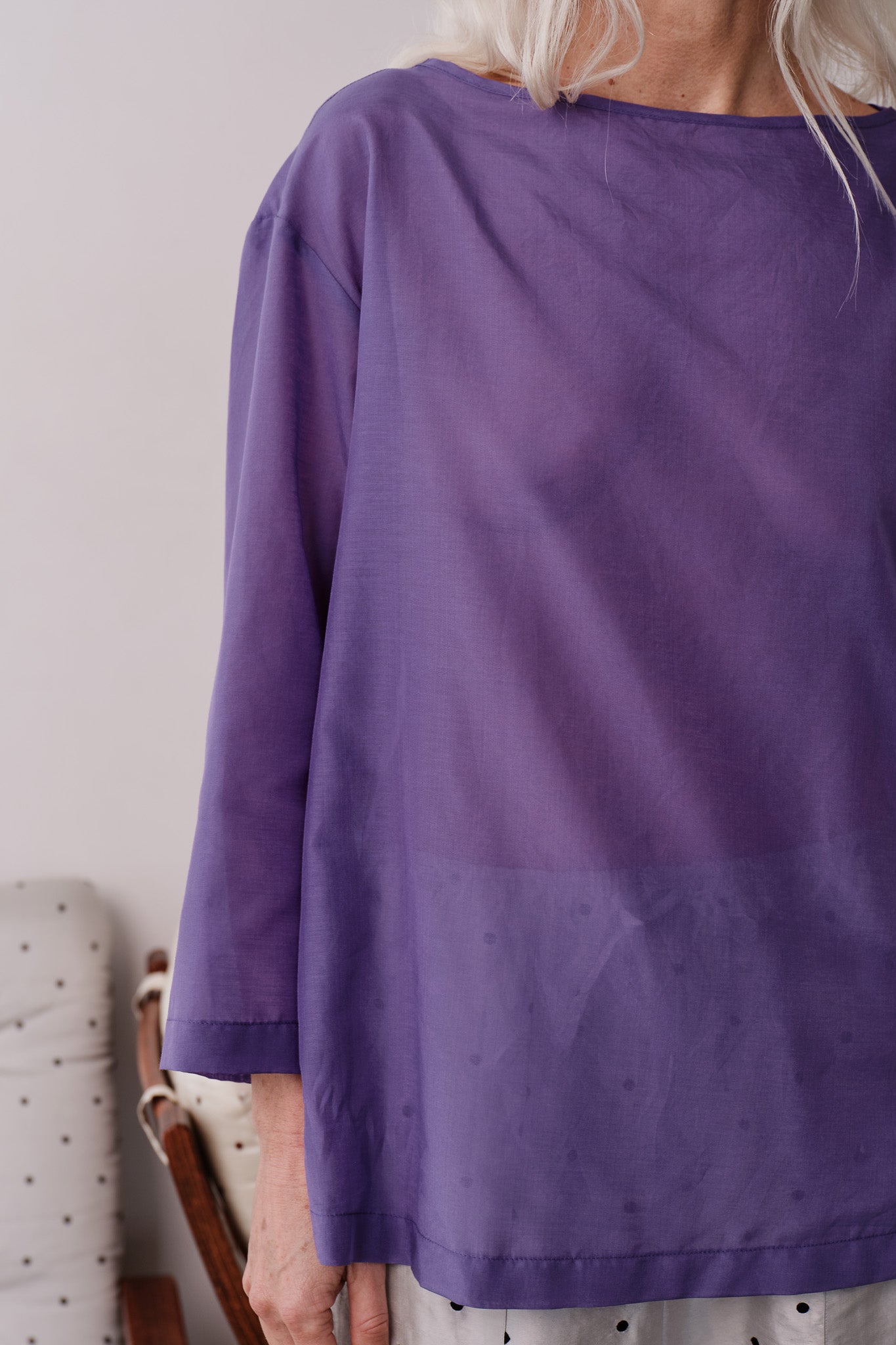The Silk Cotton Sheer Boatneck