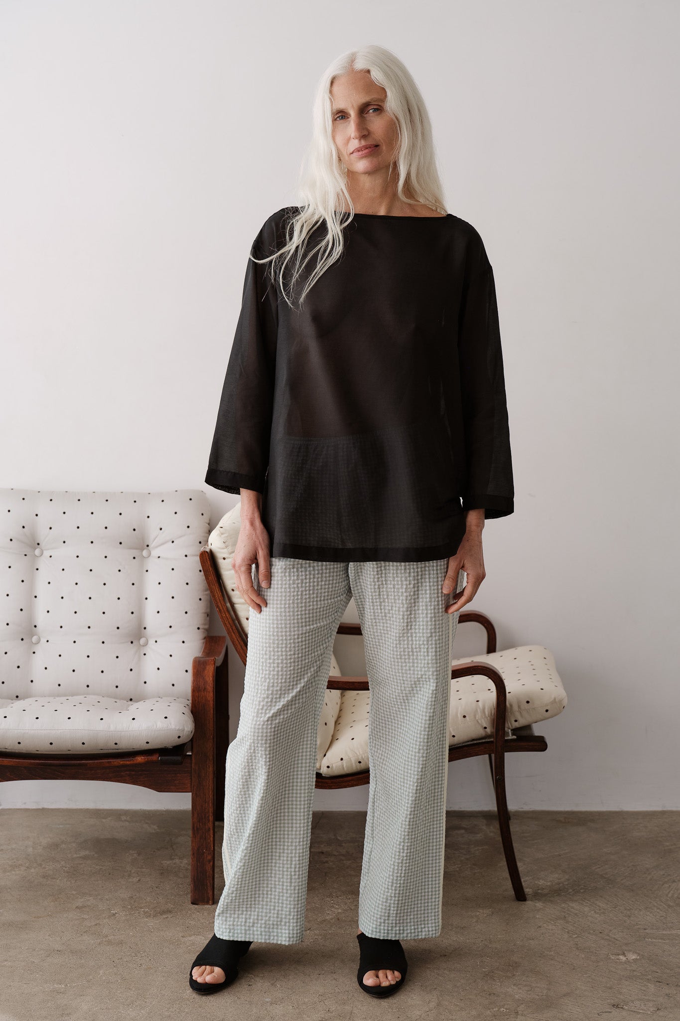 The Silk Cotton Sheer Boatneck