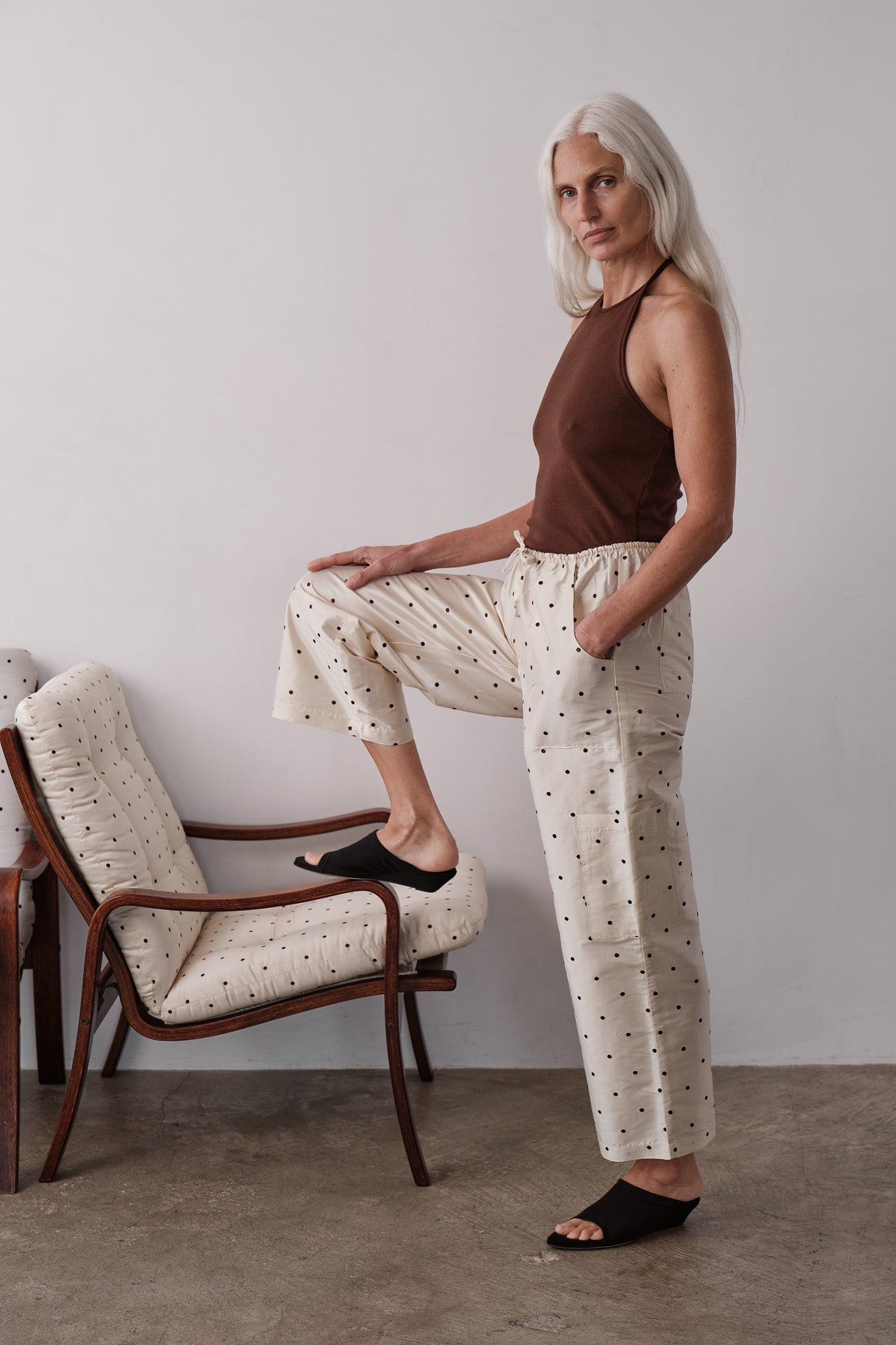 The Silk Taffeta Cargo Pant