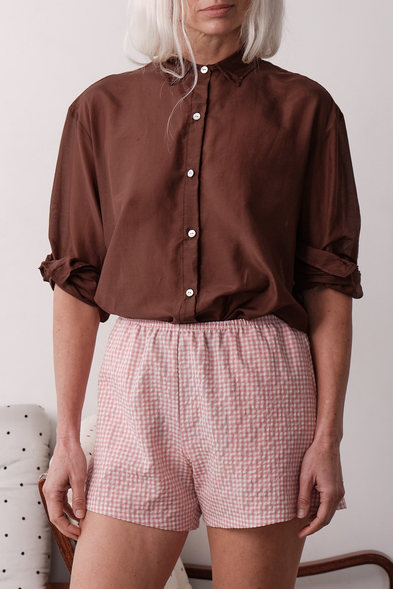 The Silk Cotton Sheer Shirt