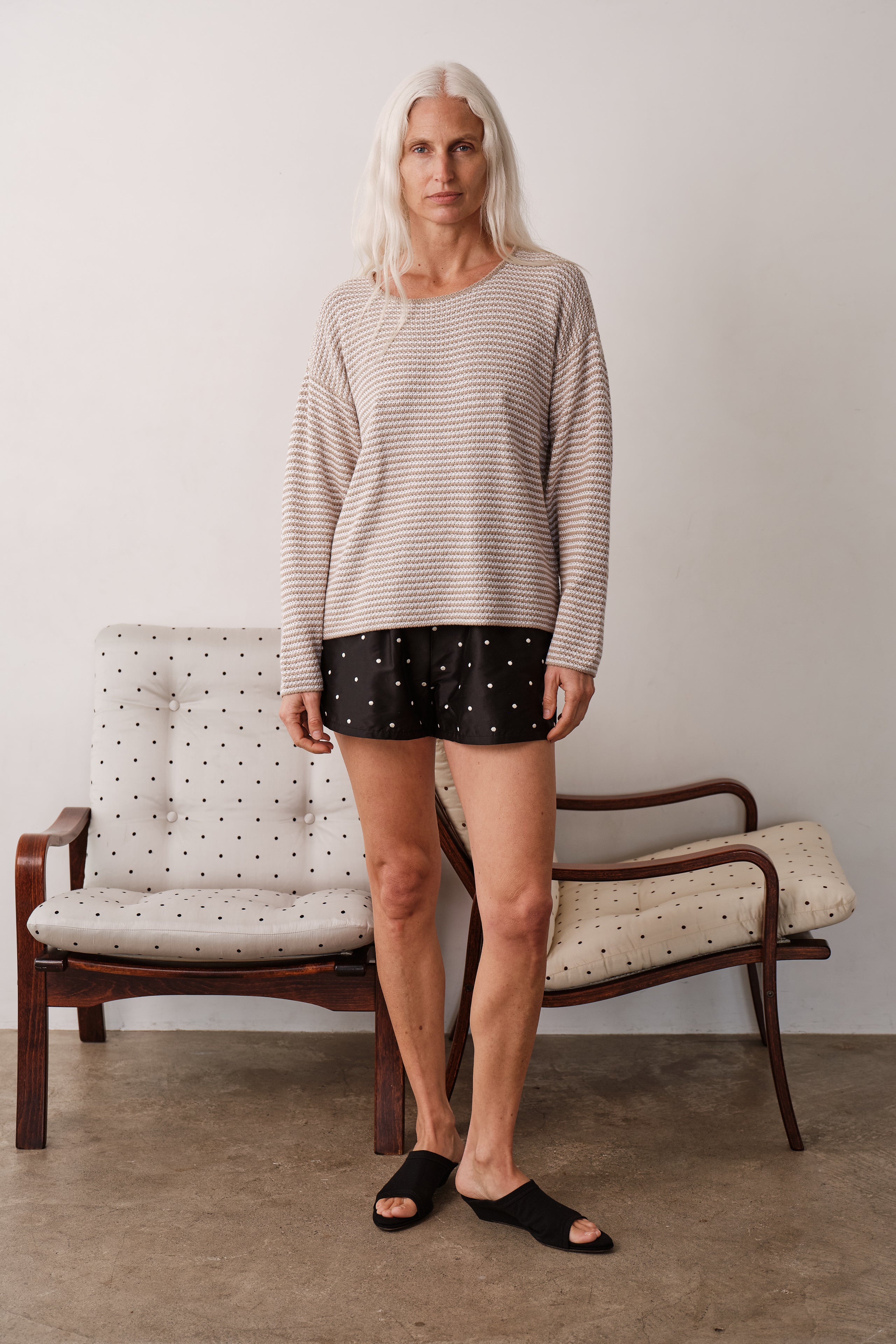 The Cotton Knit Stripe Sweater