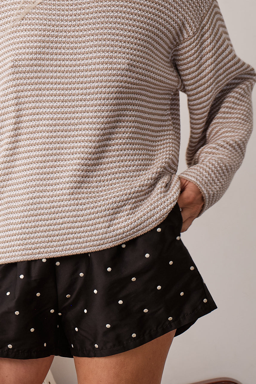 The Cotton Knit Stripe Sweater