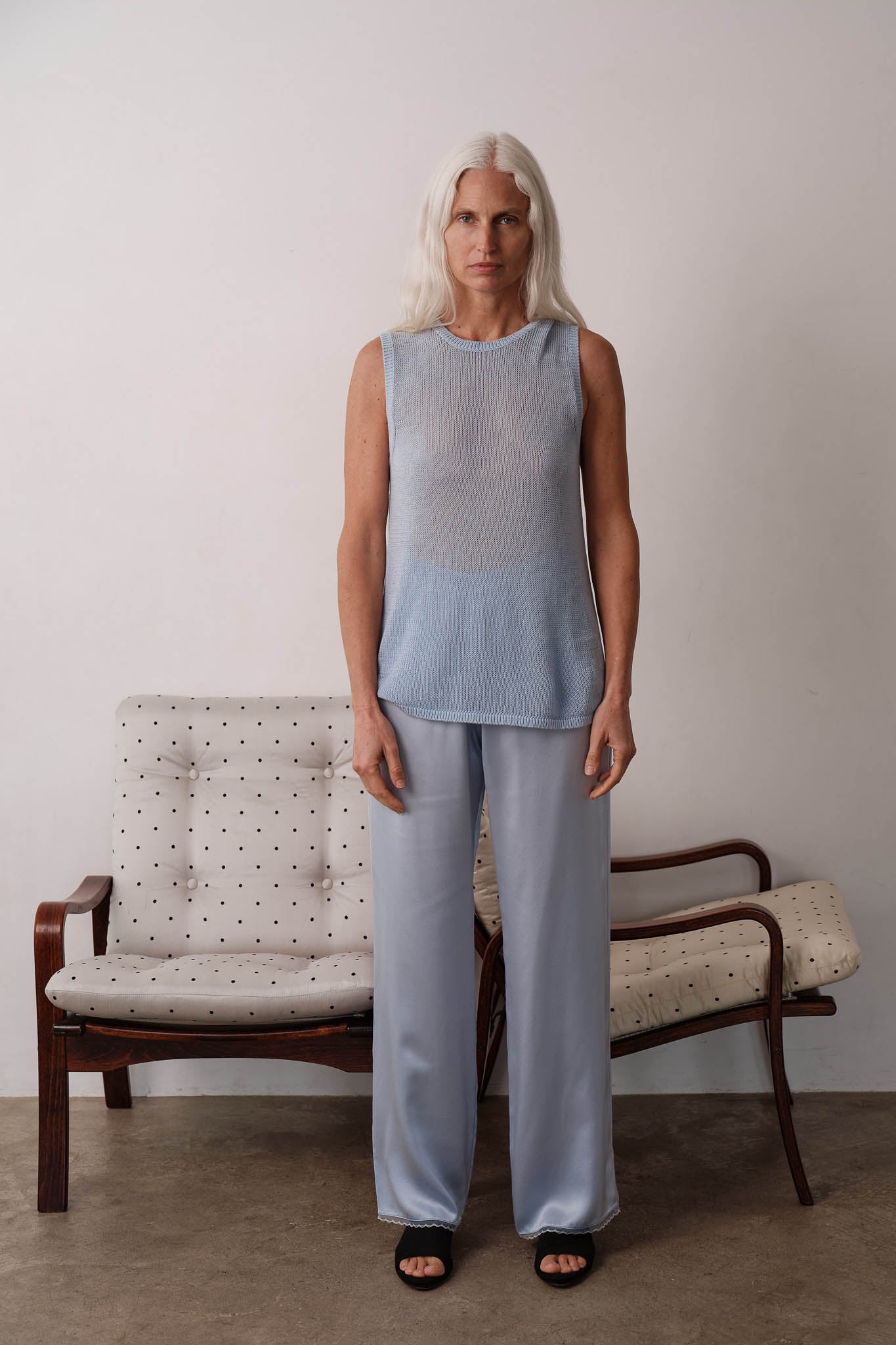The Silk Lace Simple Pant