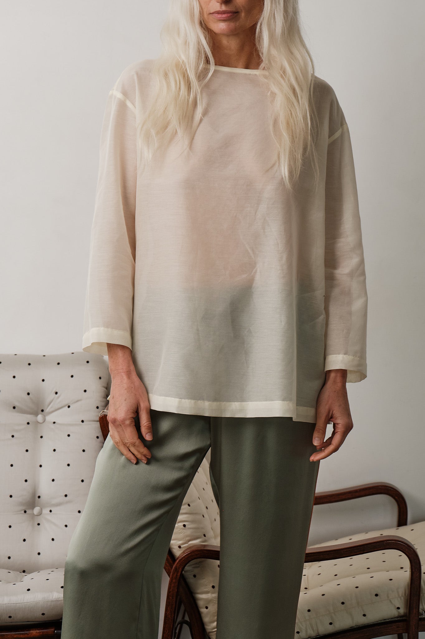 The Silk Cotton Sheer Boatneck
