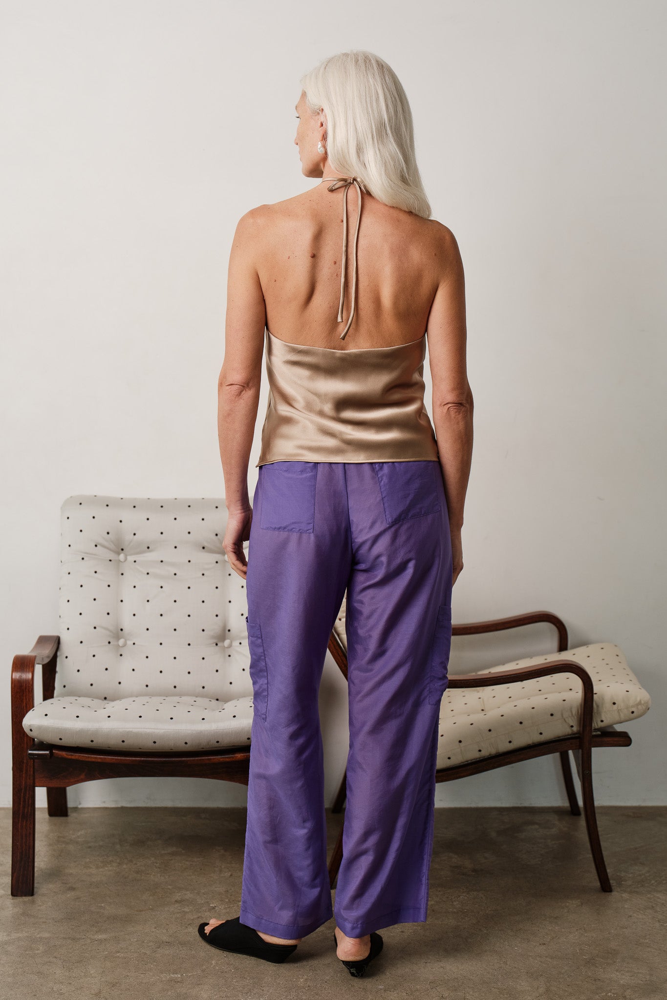 The Silk Cotton Sheer Cargo Pant