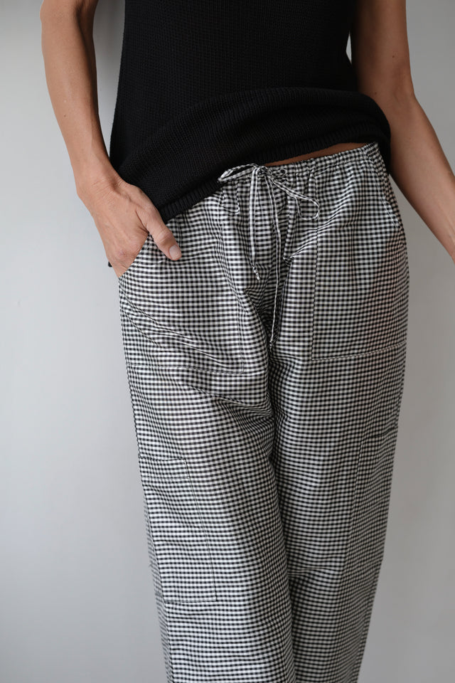 The Taffeta Drawstring Cargo Pant