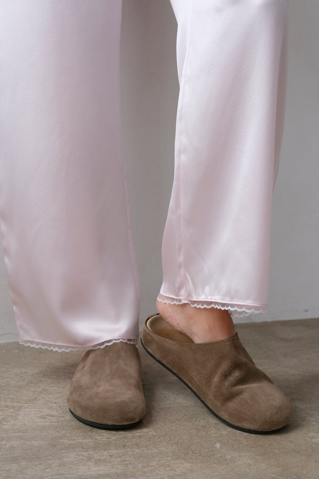 The Silk Lace Simple Pant