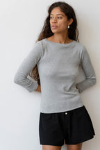 The Baby Rib Boat Neck