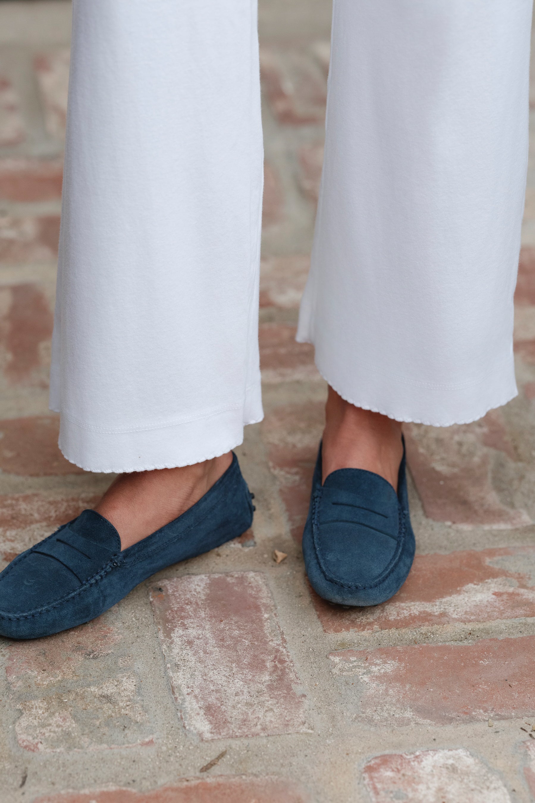 The Baby Rib Scallop Pant