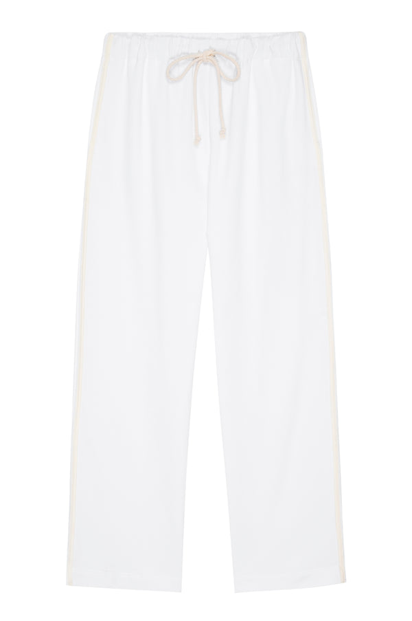 The Eco-Terry Stripe Crop Pant