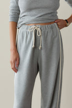 The Eco-Terry Stripe Crop Pant