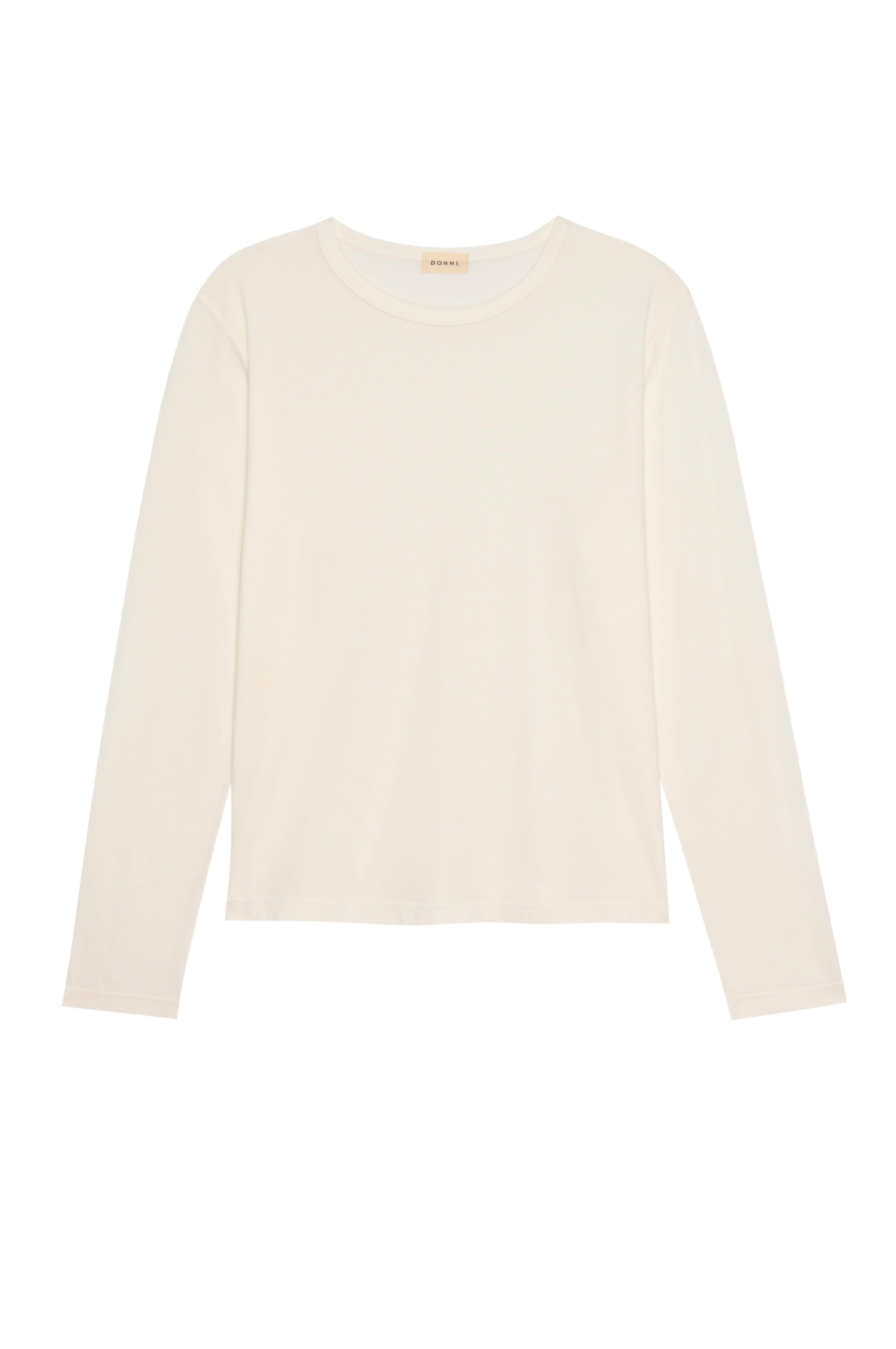 The Jersey Long Sleeve Tee Creme.