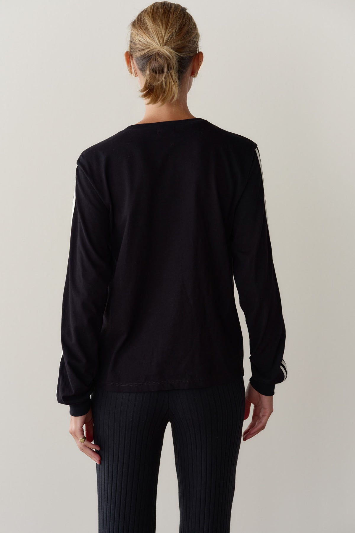 The Sueded Jersey Stripe Long Sleeve