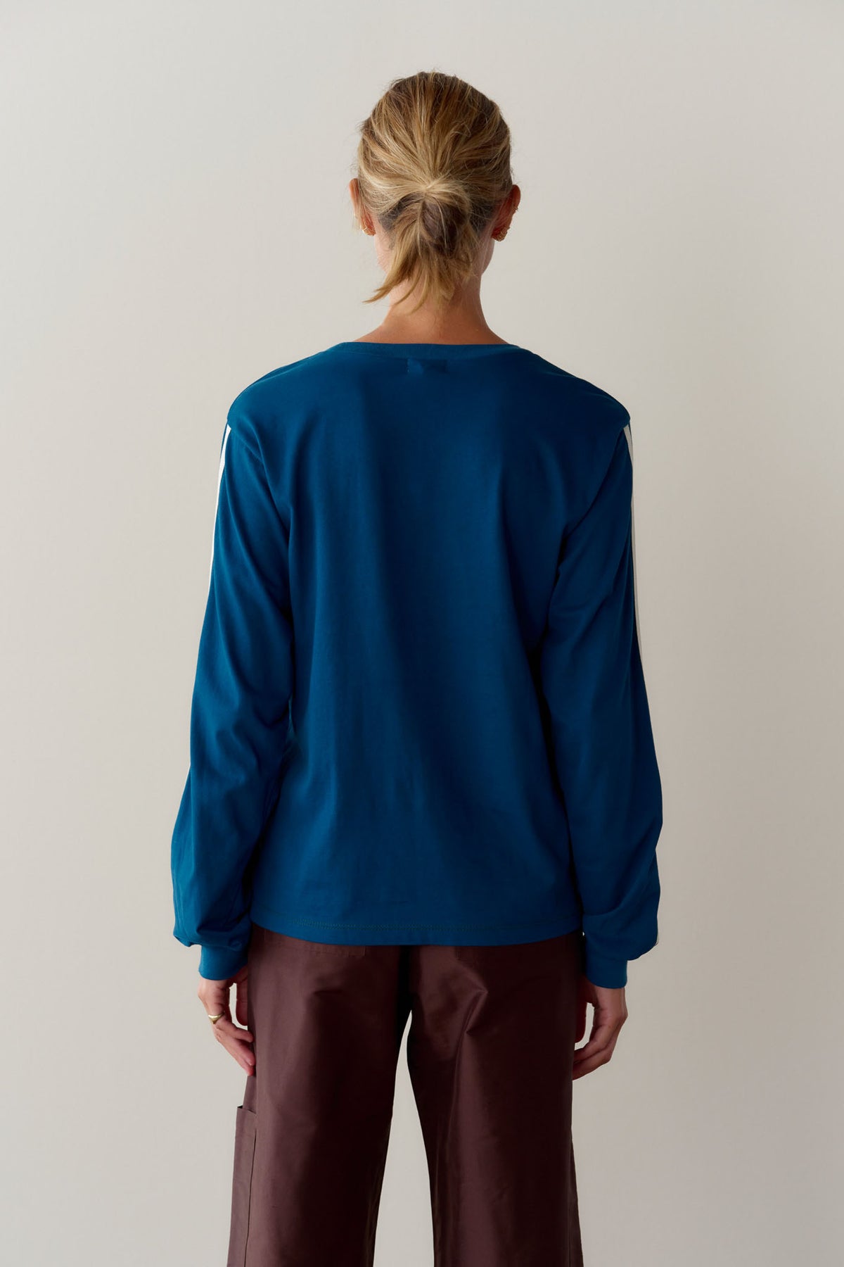 The Sueded Jersey Stripe Long Sleeve
