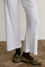 The Pointelle Simple Crop Pant