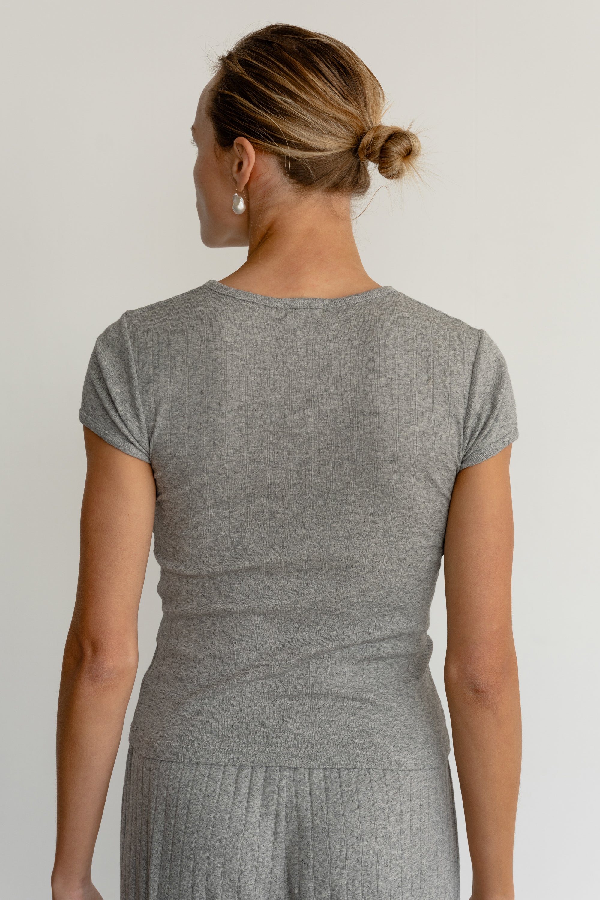 The Pointelle Baby Tee