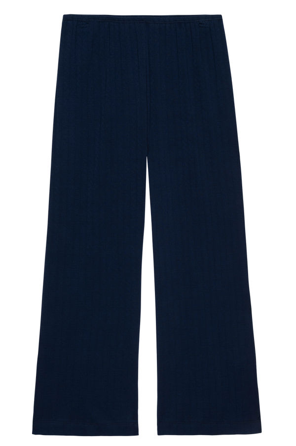 The Pointelle Simple Crop Pant