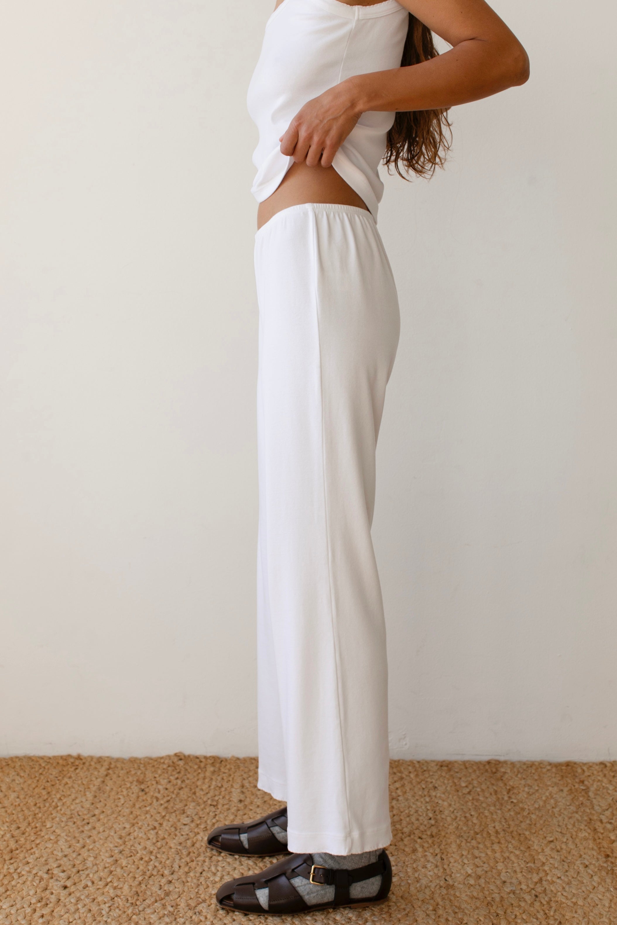 The Baby Rib Scallop Pant