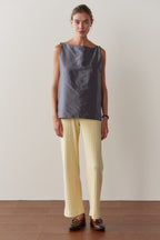 The Pointelle Simple Crop Pant