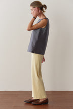 The Pointelle Simple Crop Pant